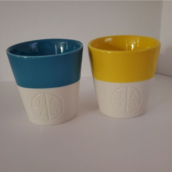Starbucks Tazo Tea Cups Set of 2 - Picture 1 of 5